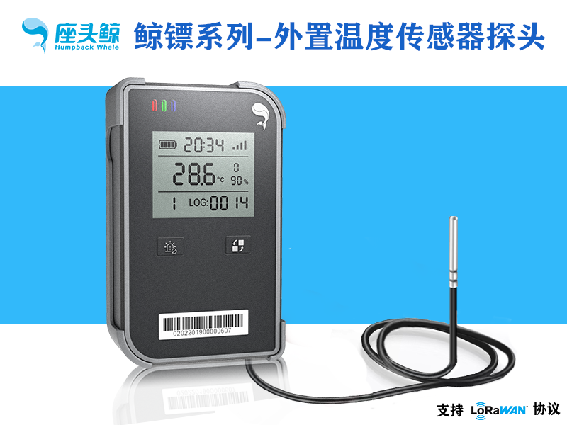 外置溫度探頭-可視外置溫度數據采集鯨鏢系列傳感器